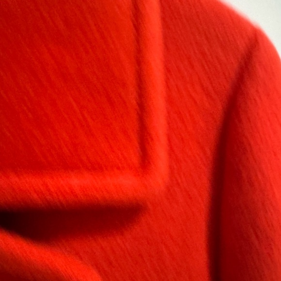 J. Crew Vibrant Red Double Breasted Pea Coat with Gold Buttons - Picture 4 of 7